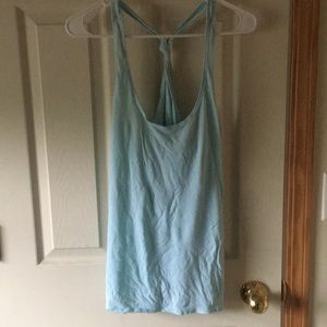 Blue workout tank